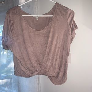 Tan short sleeve top